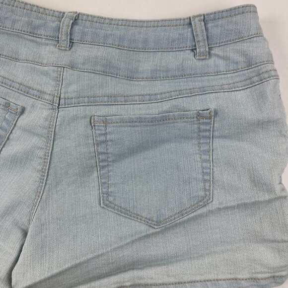 Rue 21 Shorts Womens Juniors Size 7/8 High Waisted Light Wash - Picture 6 of 8